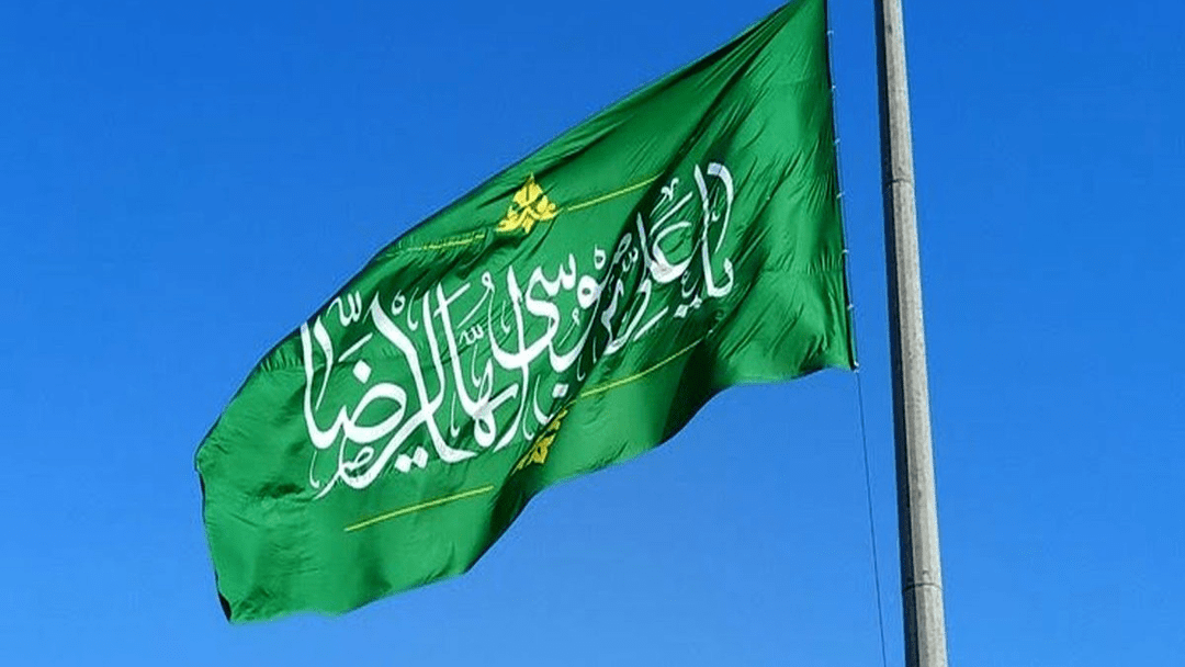 اهتزاز پرچم متبرک رضوی در 6 شهر استان همدان