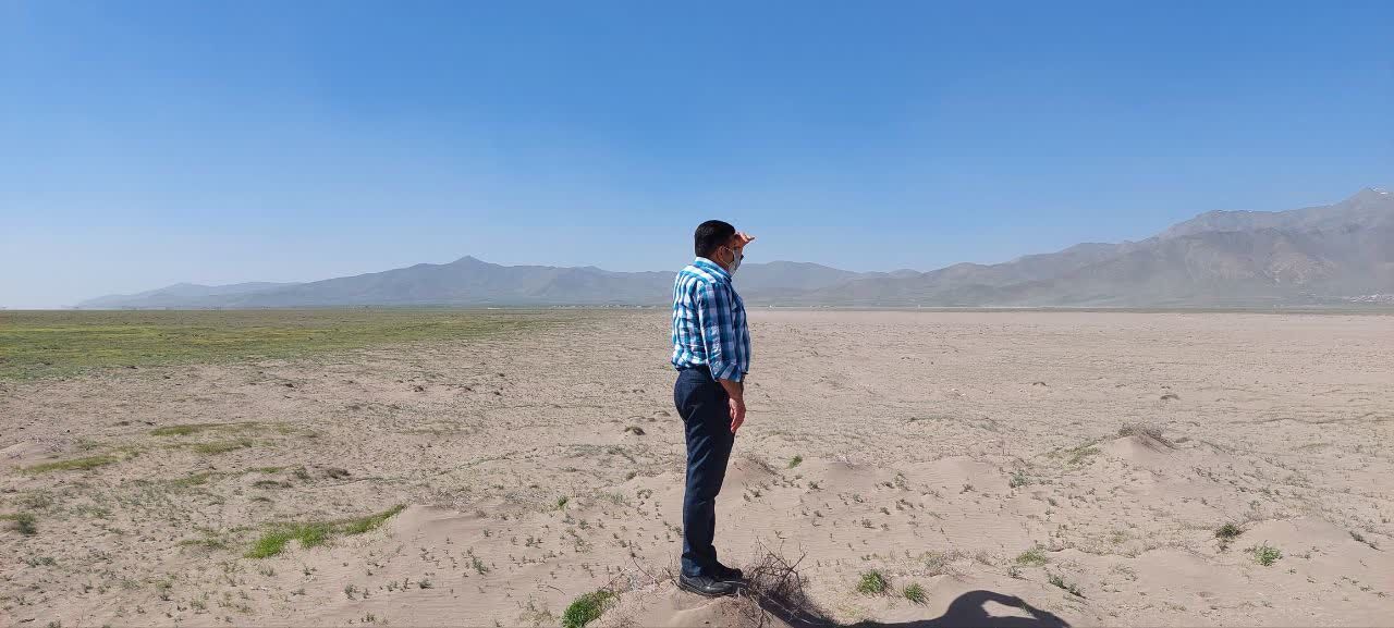 تبدیل شدن تالاب چم‌شور به کانون گردوغبار