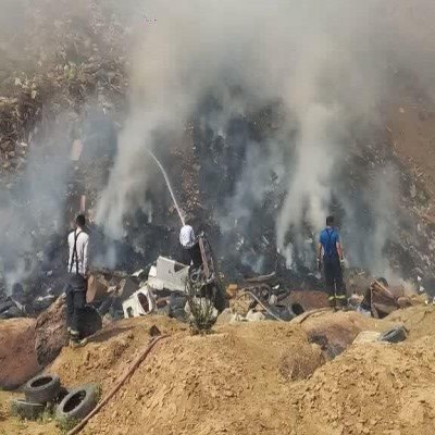 آتش‌سوزی گسترده در سکوی زباله جاده رباط شورین همدان مهار شد