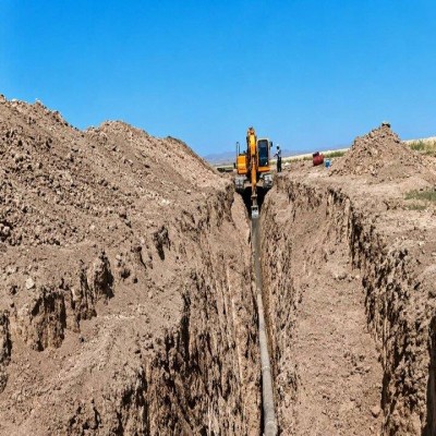 توسعه شبکه فاضلاب در شرق همدان