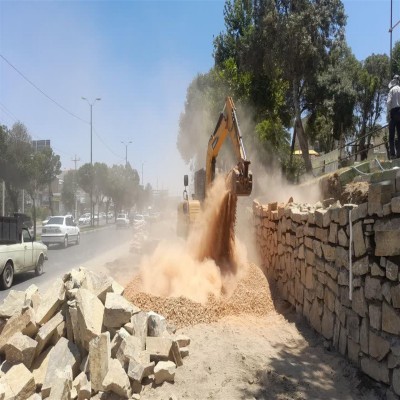 تداوم اجرای پروژه تعریض بلوار شهیدان حاجی‌بابایی (خوزستان)